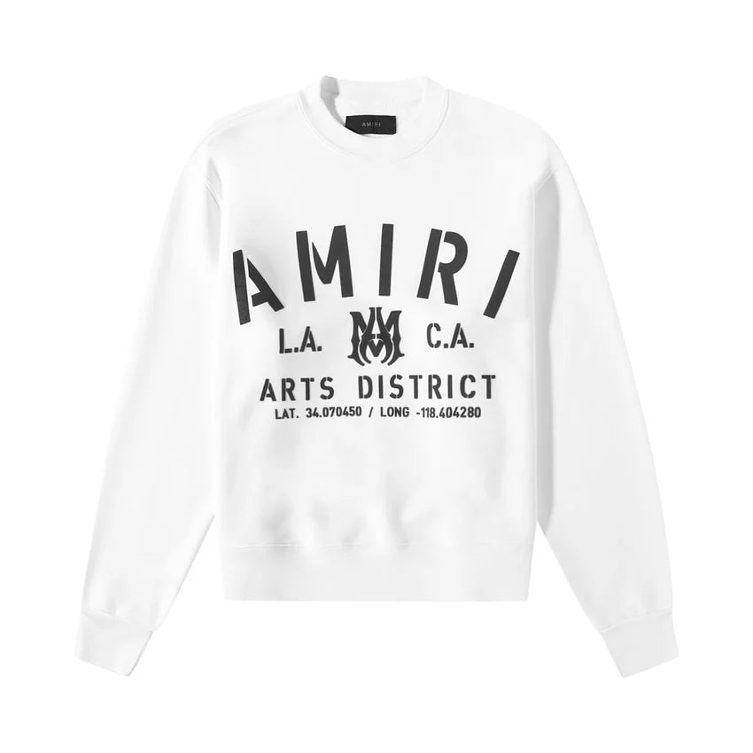 Stencil Crewneck White