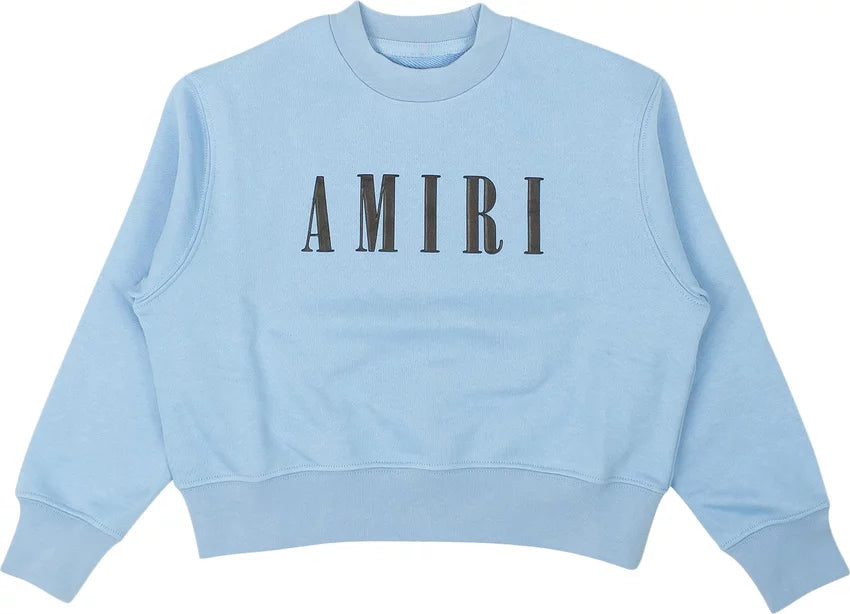 Kids Logo Crewneck Baby Blue
