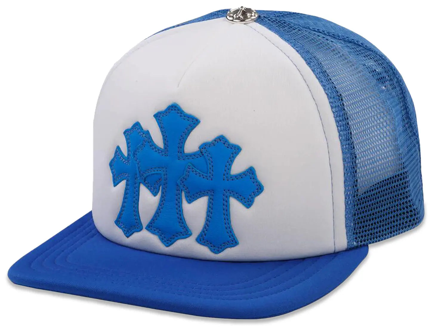 Cemetery Trucker Triple Cross Hat 'Blue'