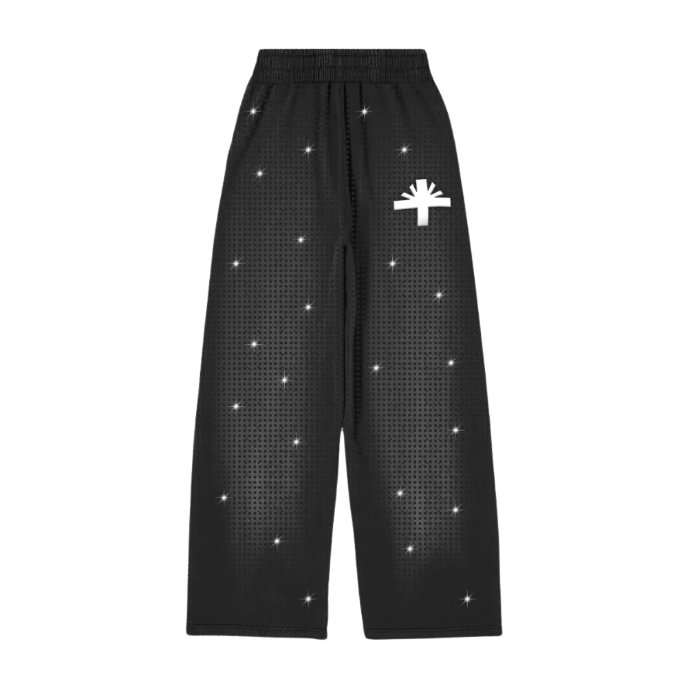 Crystal Oversized Pants Black