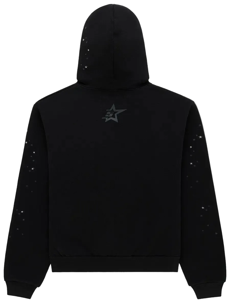Rhinestone Punk V2 Hoodie Black