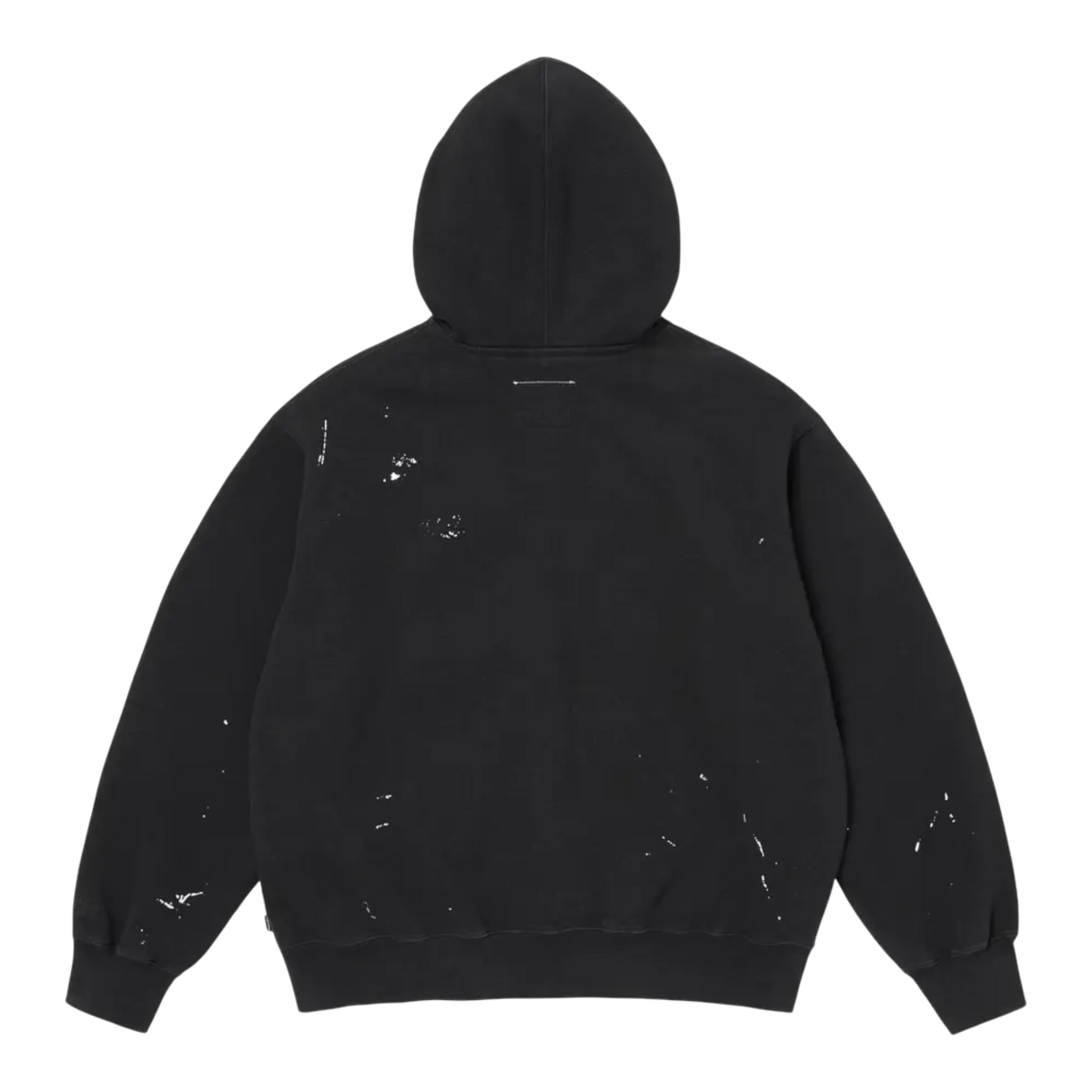 MM6 Maison Margiela Box Logo Zip Up Hooded Sweatshirt 'Black'