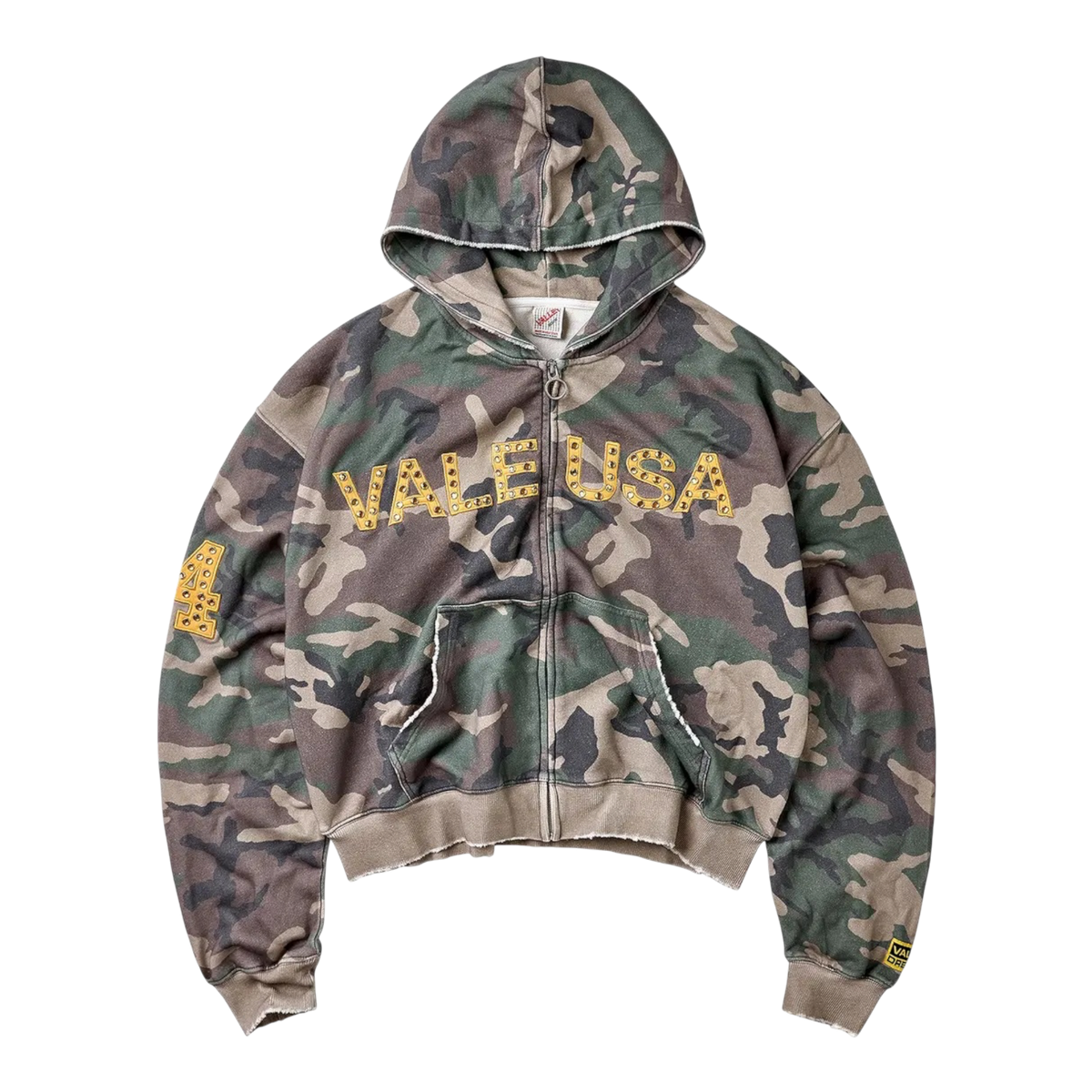 Vale Camo Zip Up Hoodie