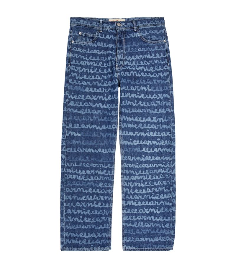 Repeat Logo Jeans Blue