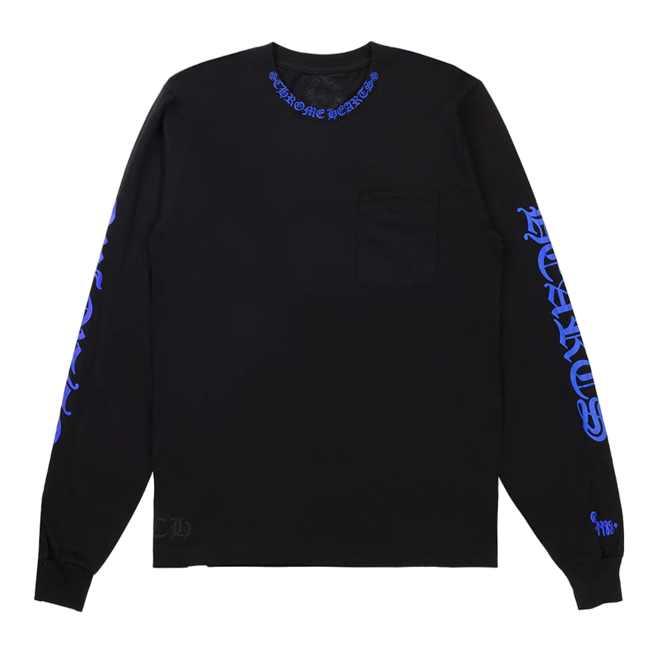 1988 Blue Neck Logo L/S Tee