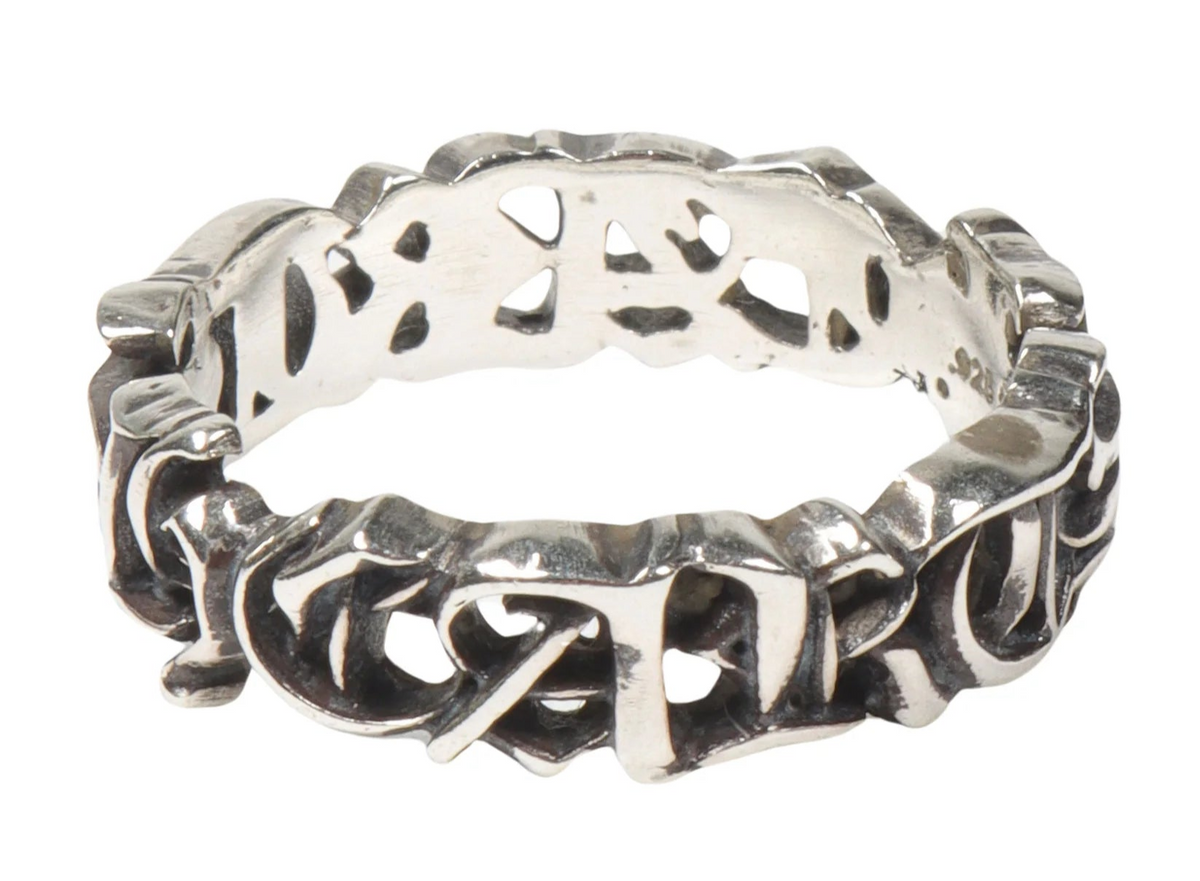 Chrome Hearts Spellout Ring