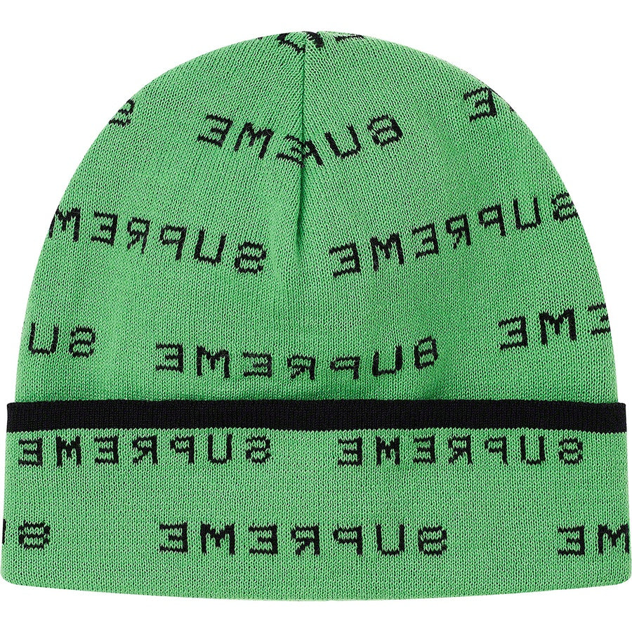 Logo Repeat Beanie Mint