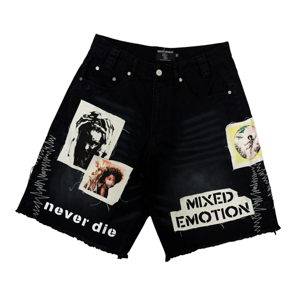 Black “Chaos” Carpenter Shorts