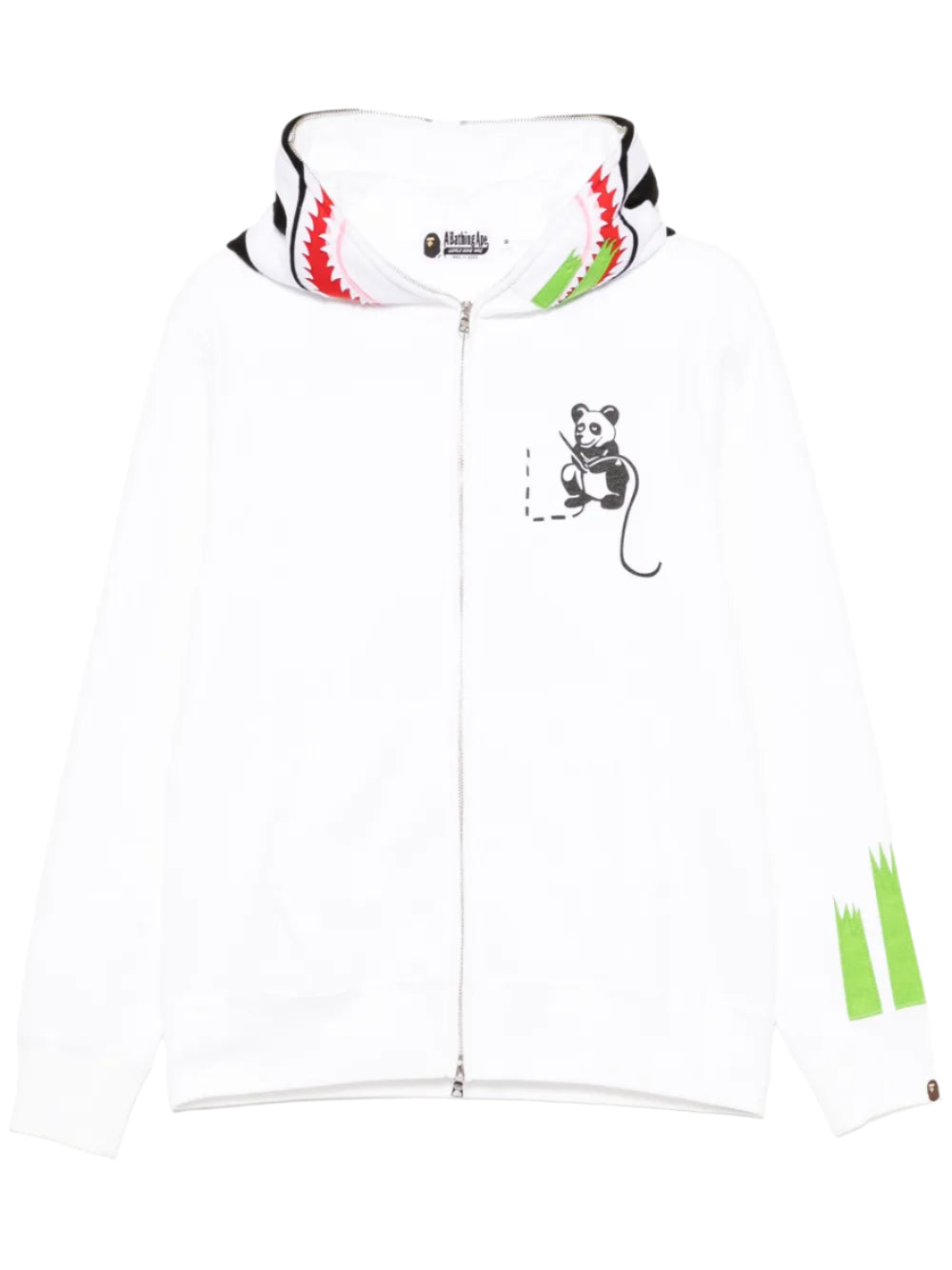Panda White Zip Up