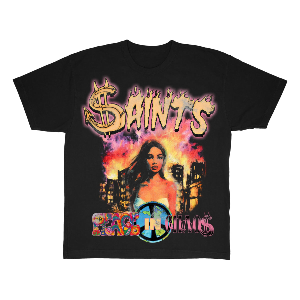 Peace In Chaos Tee Black
