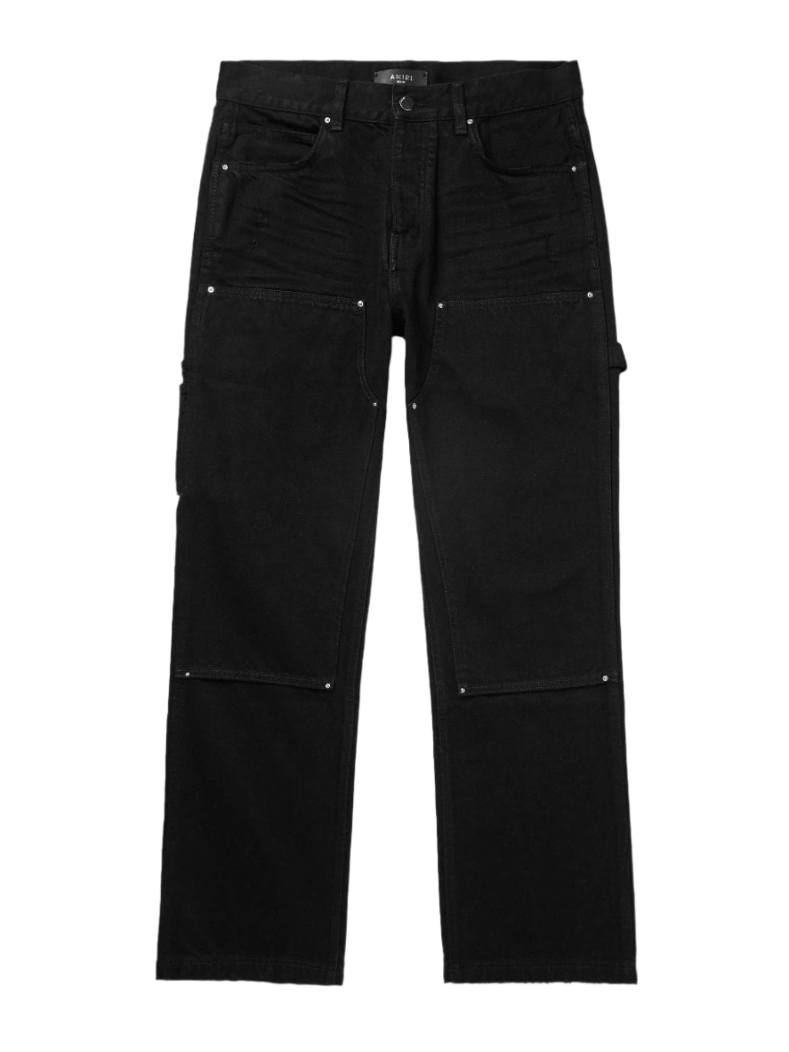 Carpenter Straight-Leg Distressed Panelled Jeans