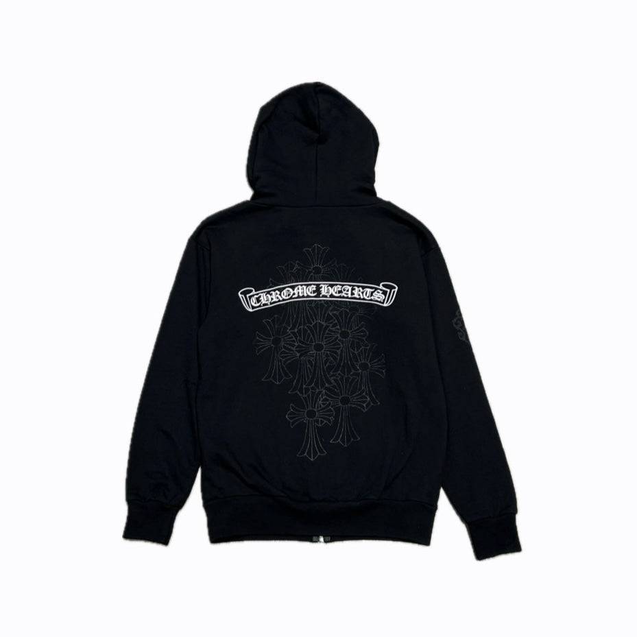 Scroll Logo Zip Up Hoodie