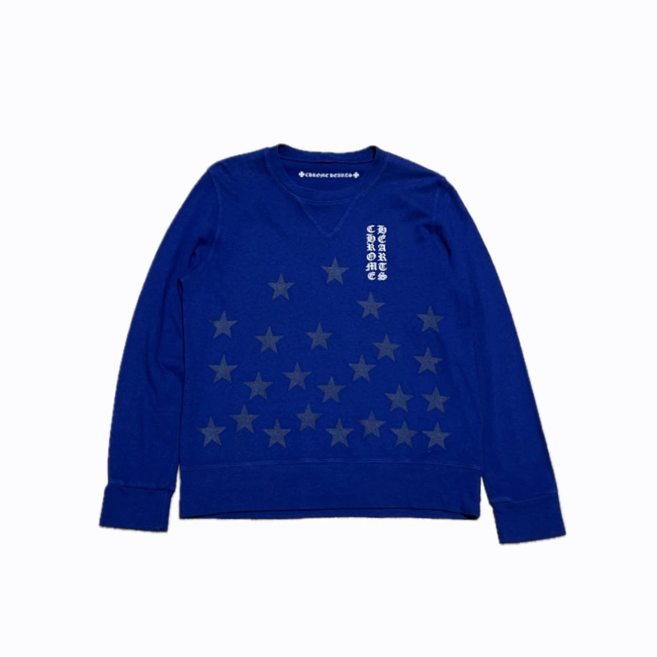 Scroll Stars Crewneck Blue (Women's)