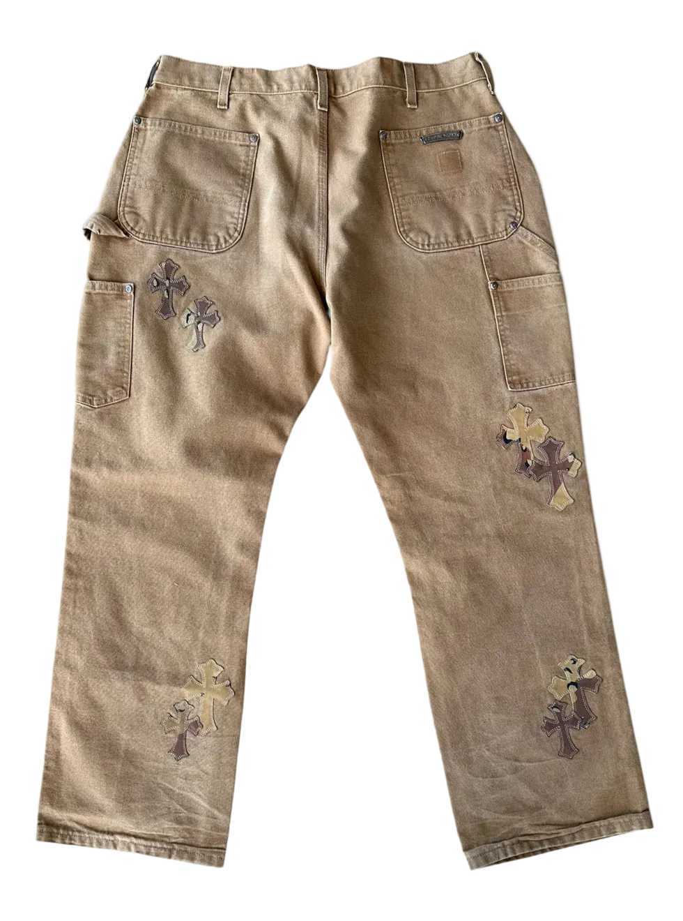 Carhartt Tan Sex Records Cross Patch Carpenter Jeans