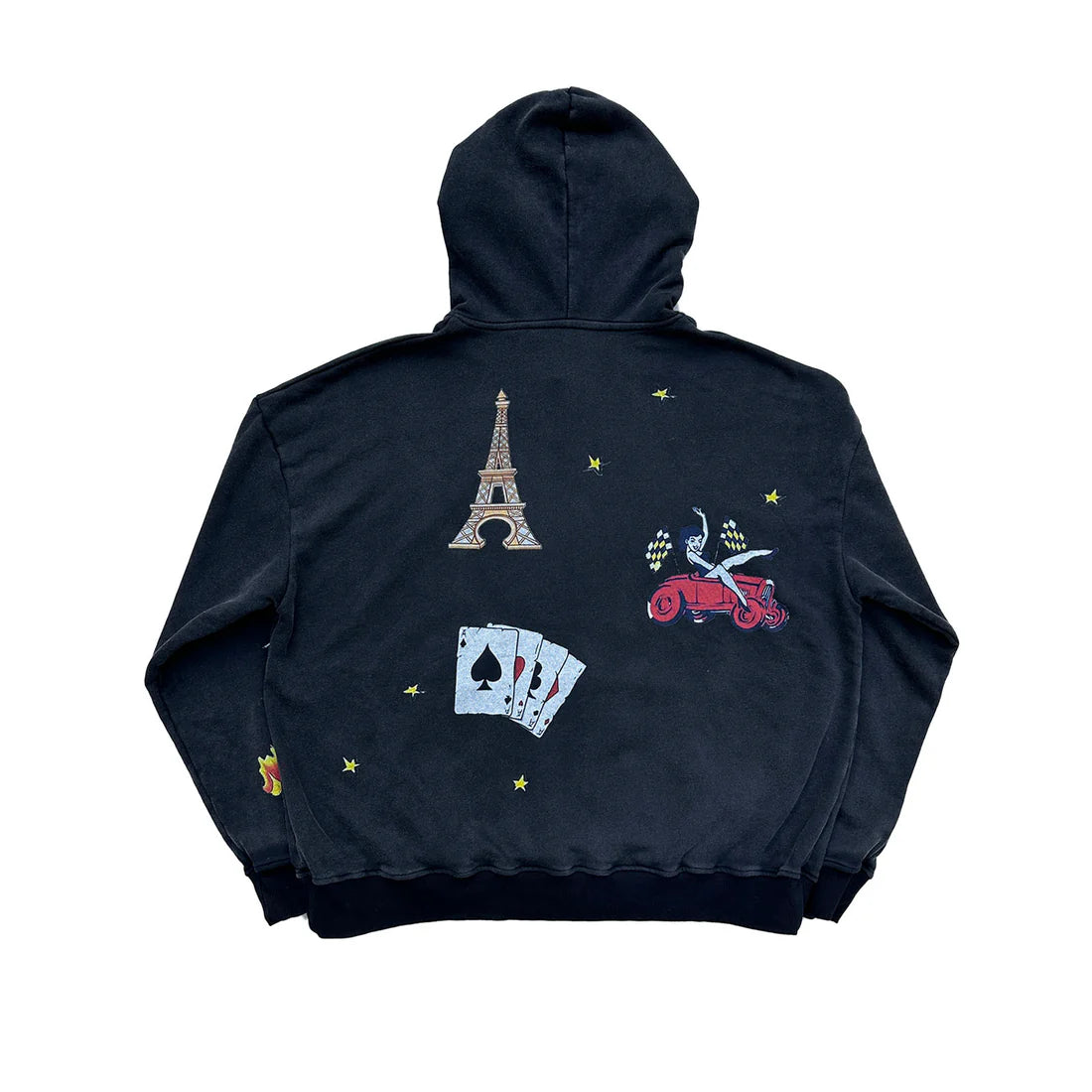 Le Reve Nazam Black Vintage Hoodie