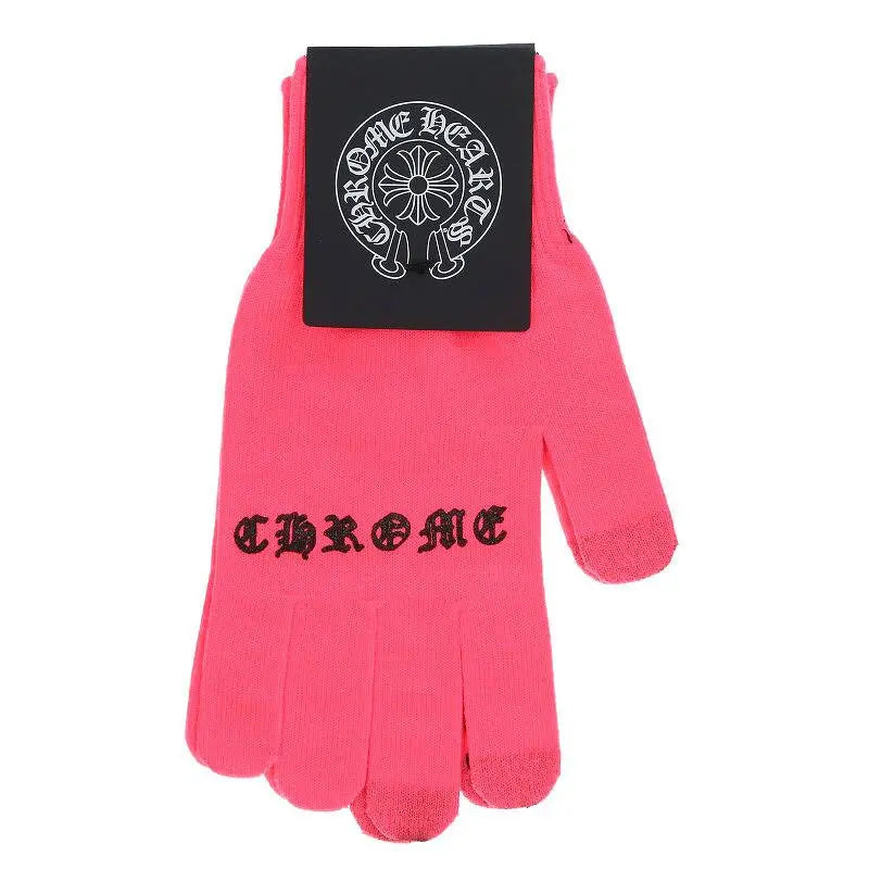 Pink Print Work Gloves