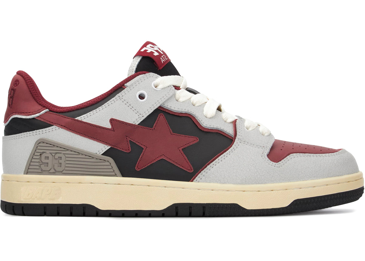 A Bathing Ape SK8 Sta Vintage White Red