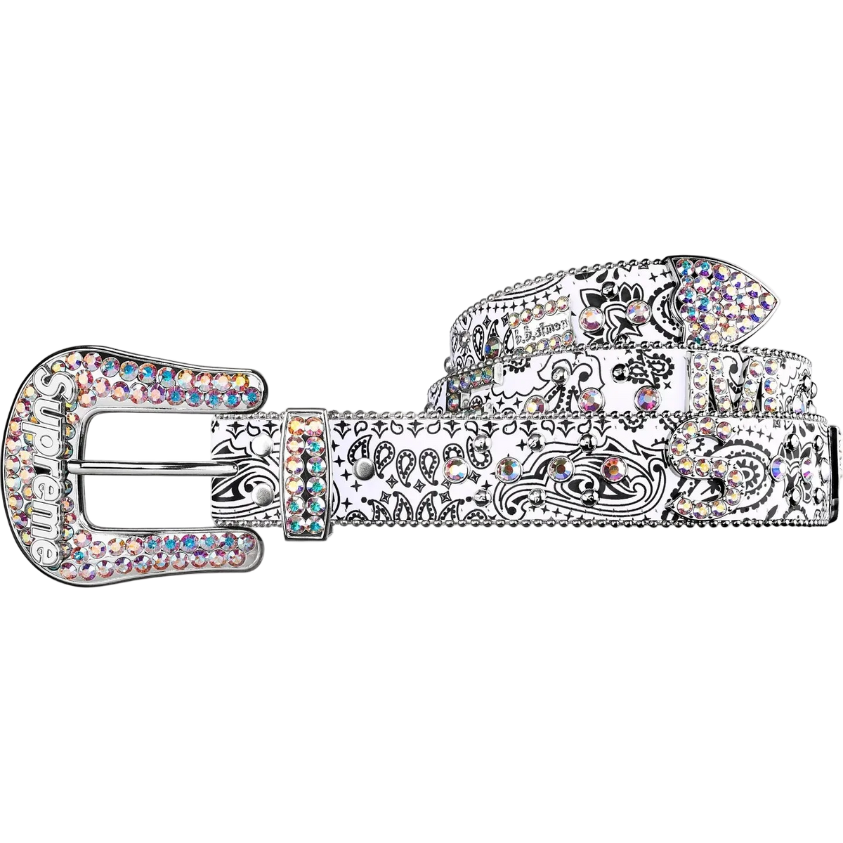 Supreme b.b. Simon Bandana Belt Silver