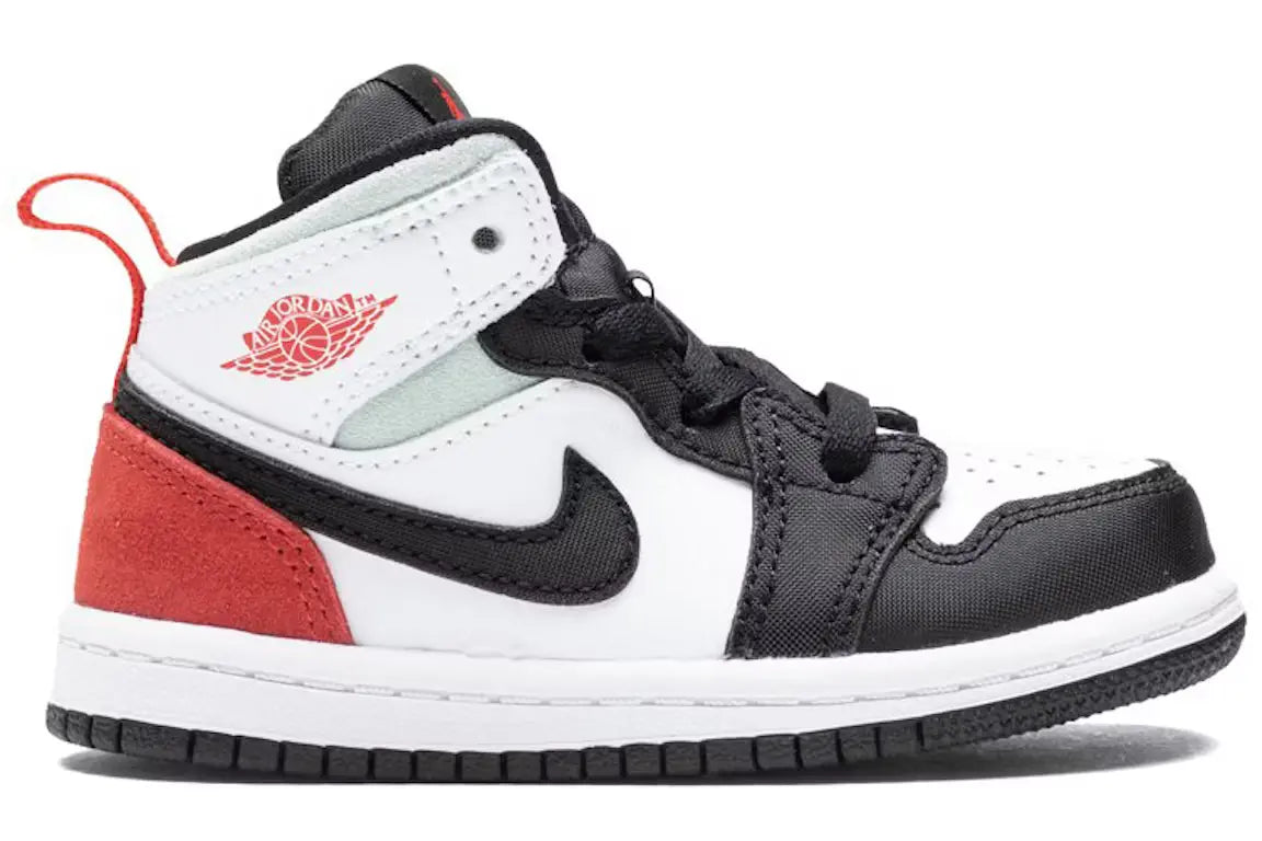 Jordan 1 Mid SE White Black Red Spruce (TD)