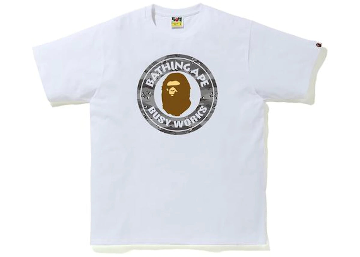 Desert Camo Busy Works Tee White/Black