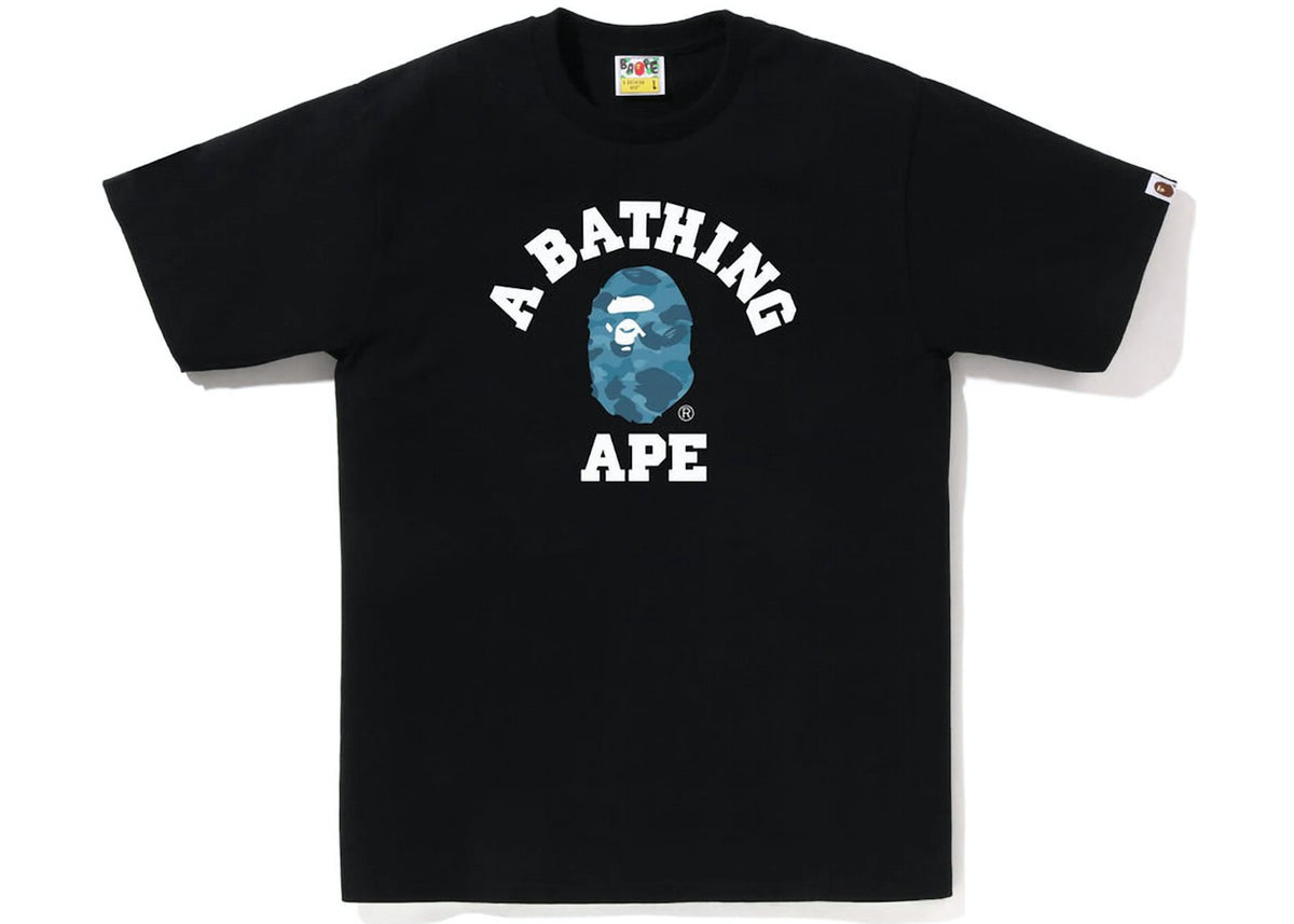 Honeycomb Camo College Tee Black/Blue