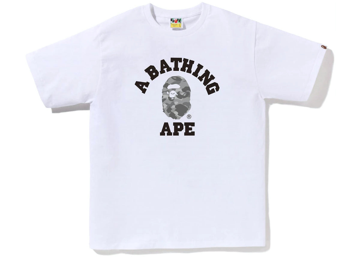 Honeycomb Camo College Tee White/Grey