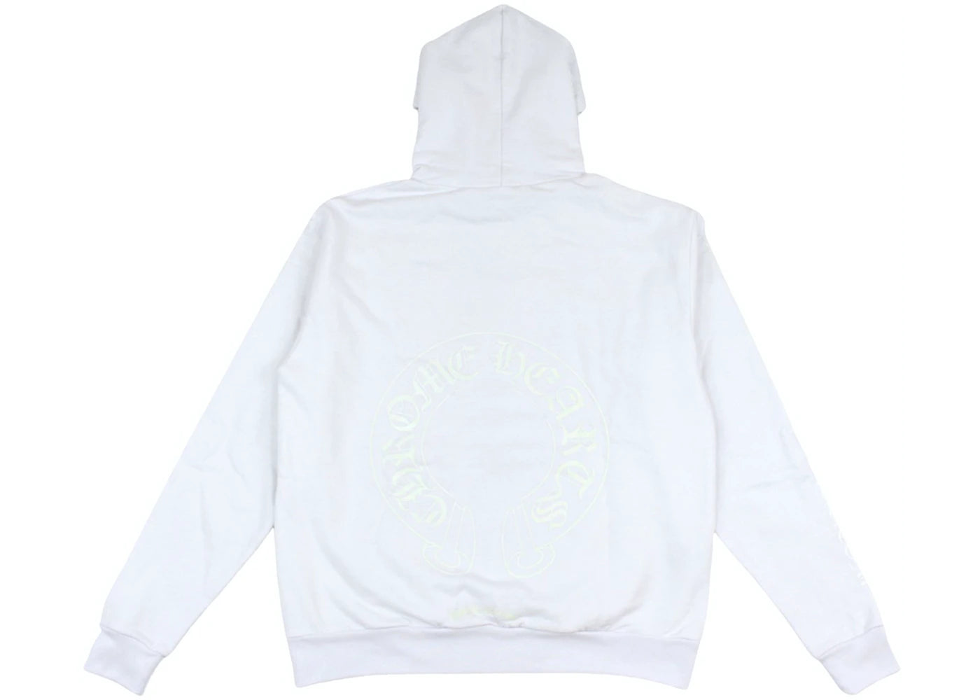 Glow in the Dark Horseshoe Hoodie White