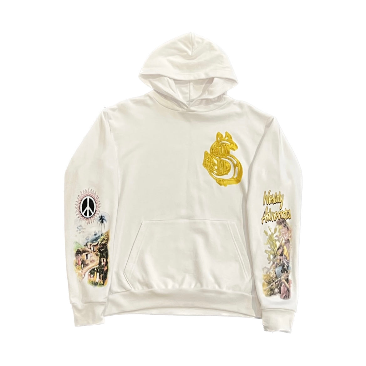 Stop Wars Hoodie White