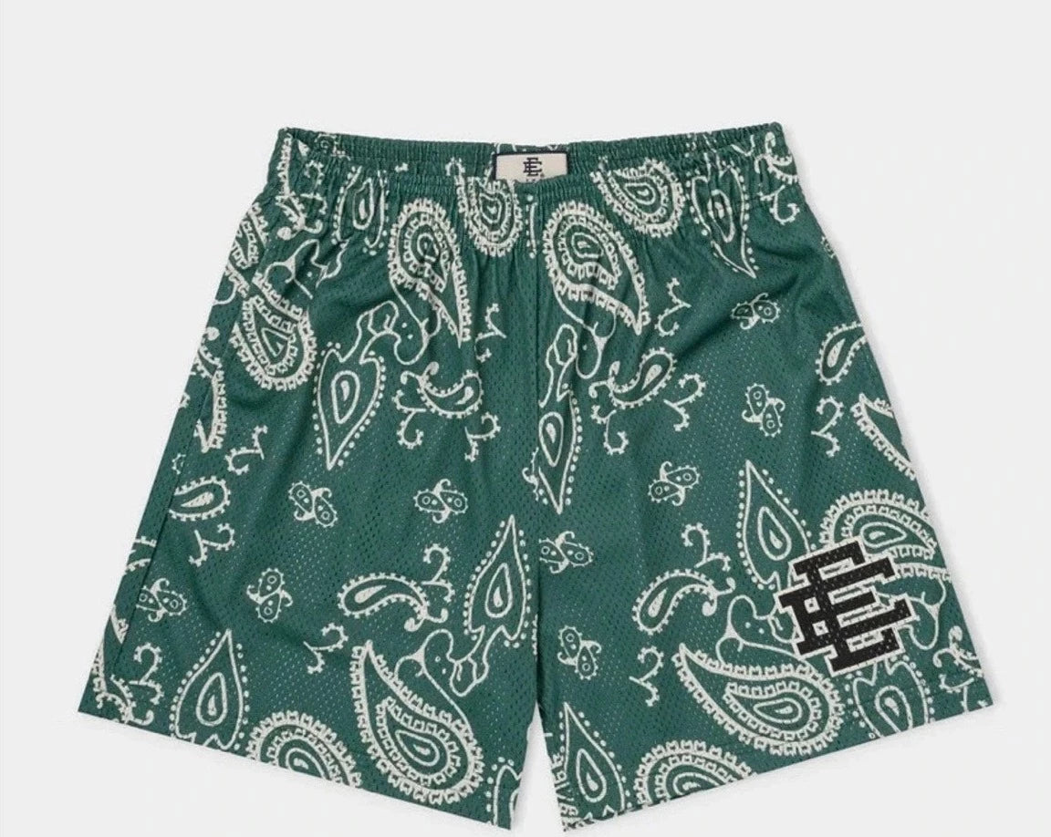 Eric Emanuel EE Basic Short Green Paisley