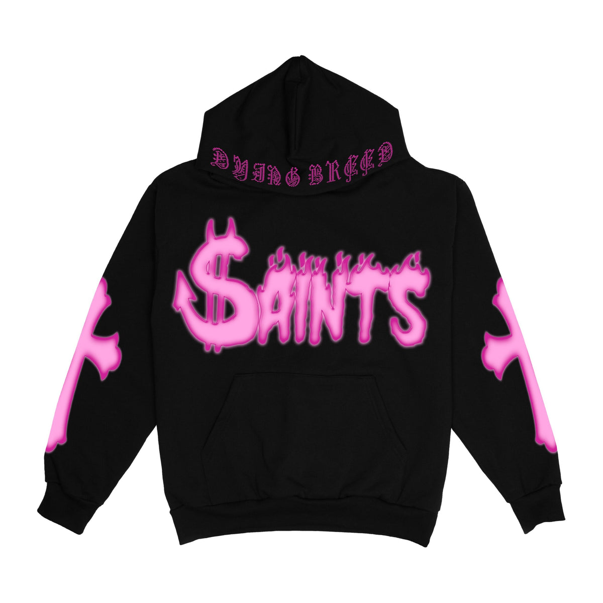 Lady Logo Hoodie Black/Pink