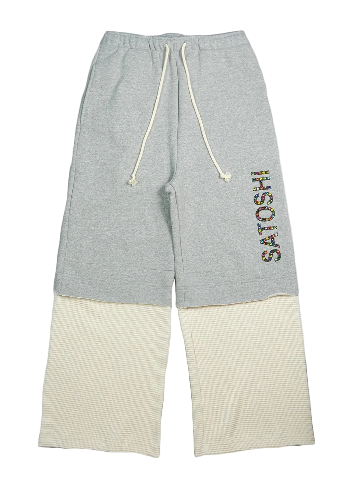 Double Layer Studded Sweats Grey