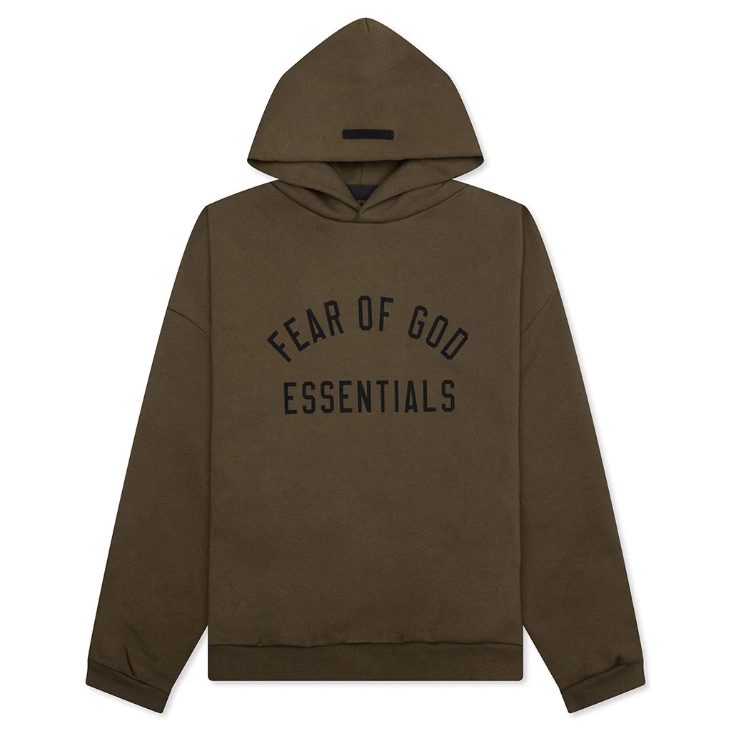 Essentials Fleece Hoodie Olive FW24