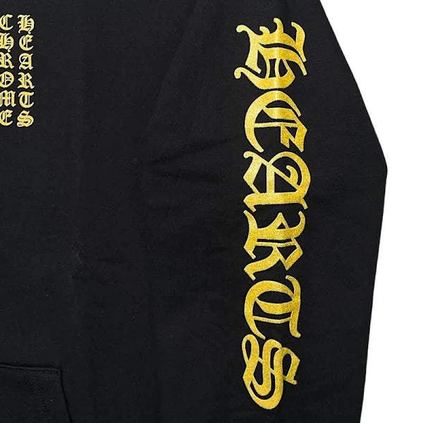 1988 Gold Glittered Vertical Logo Hoodie