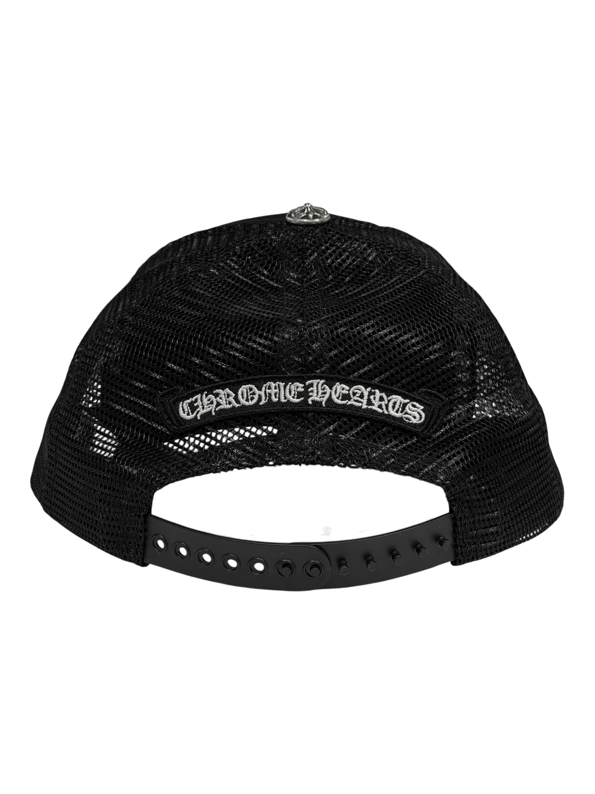 Chrome Hearts Triple Cross Patch Trucker Hat Black