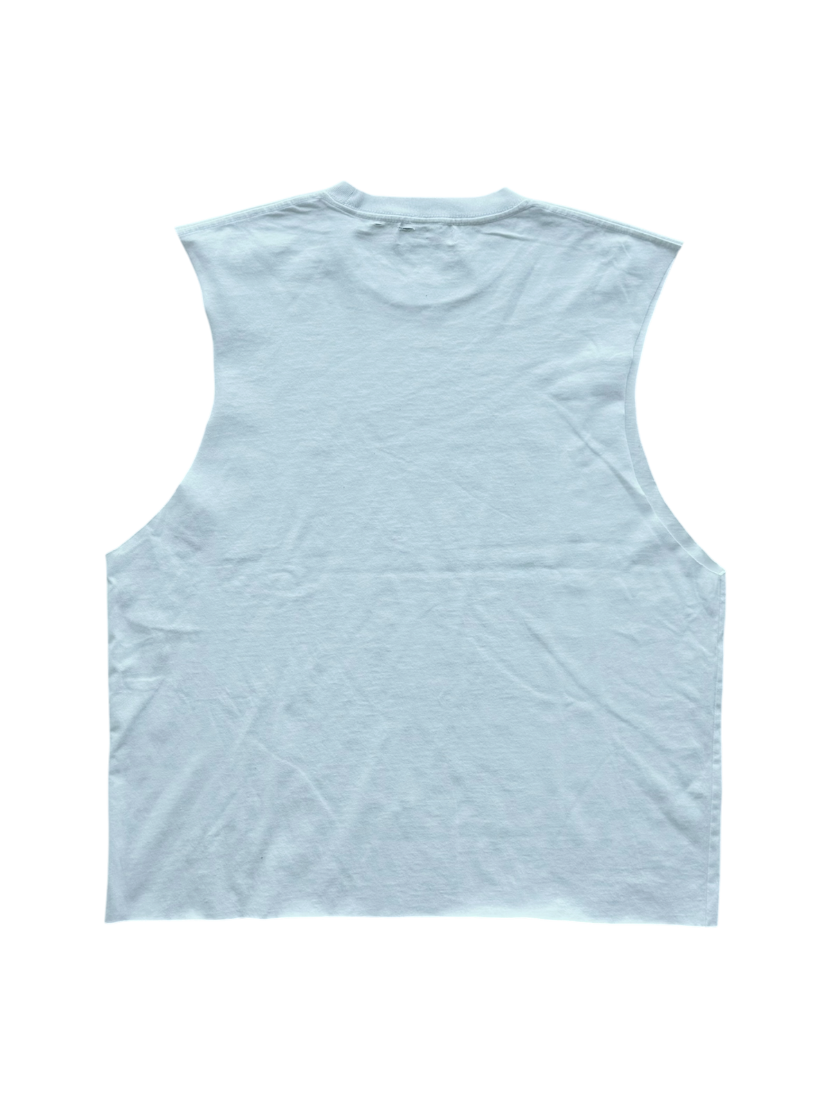 Baby Saint Distressed Cut Off Tee White