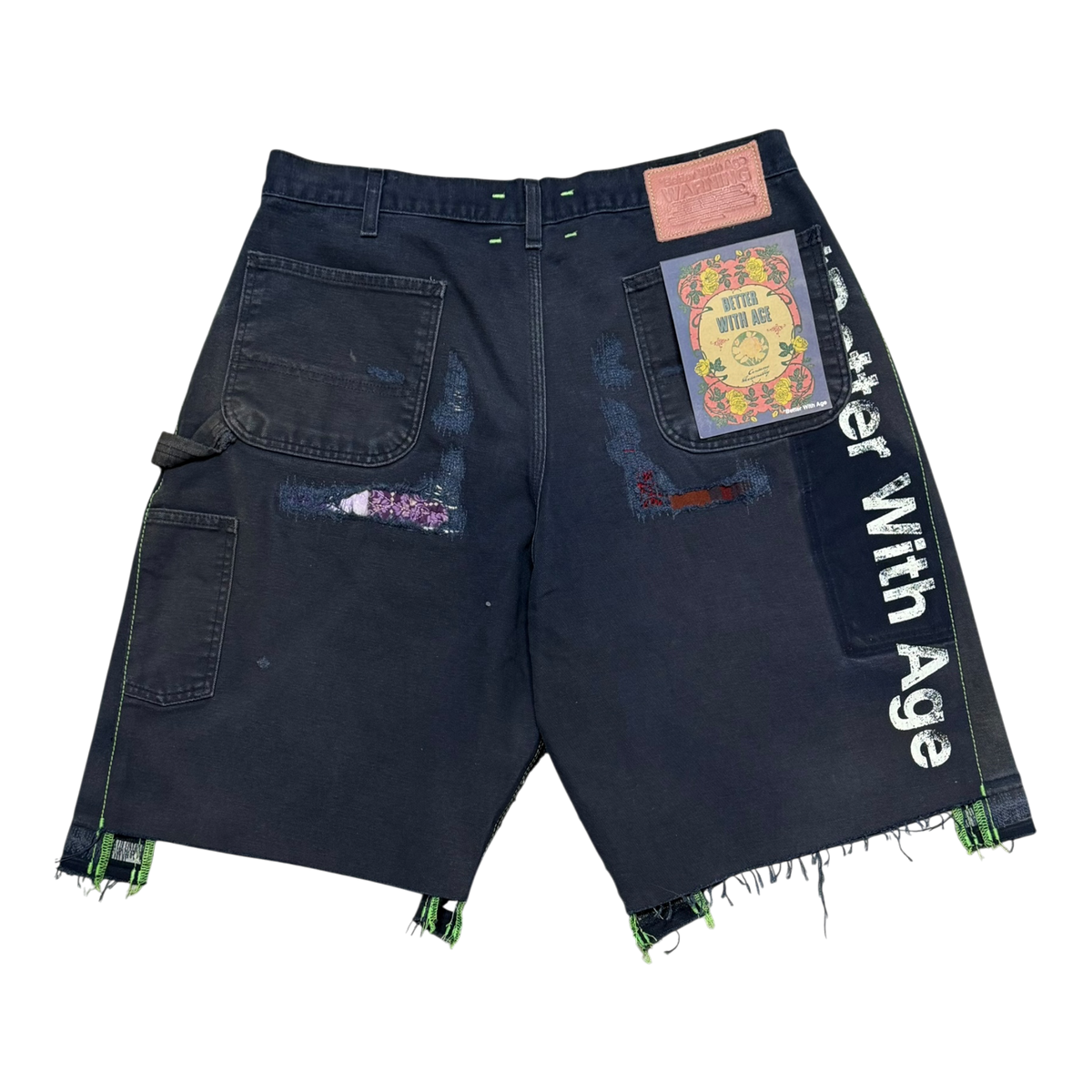 Repair Double-wide Carpenter Short Washed Black