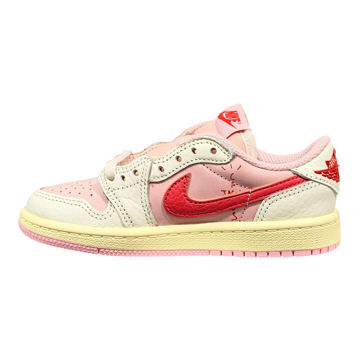 Jordan 1 Retro Low OG SP Travis Scott Sail Tropical Pink (PS)