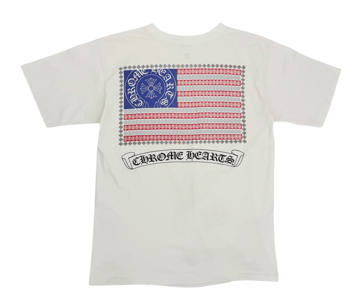 Chrome Hearts Vintage White USA Tee