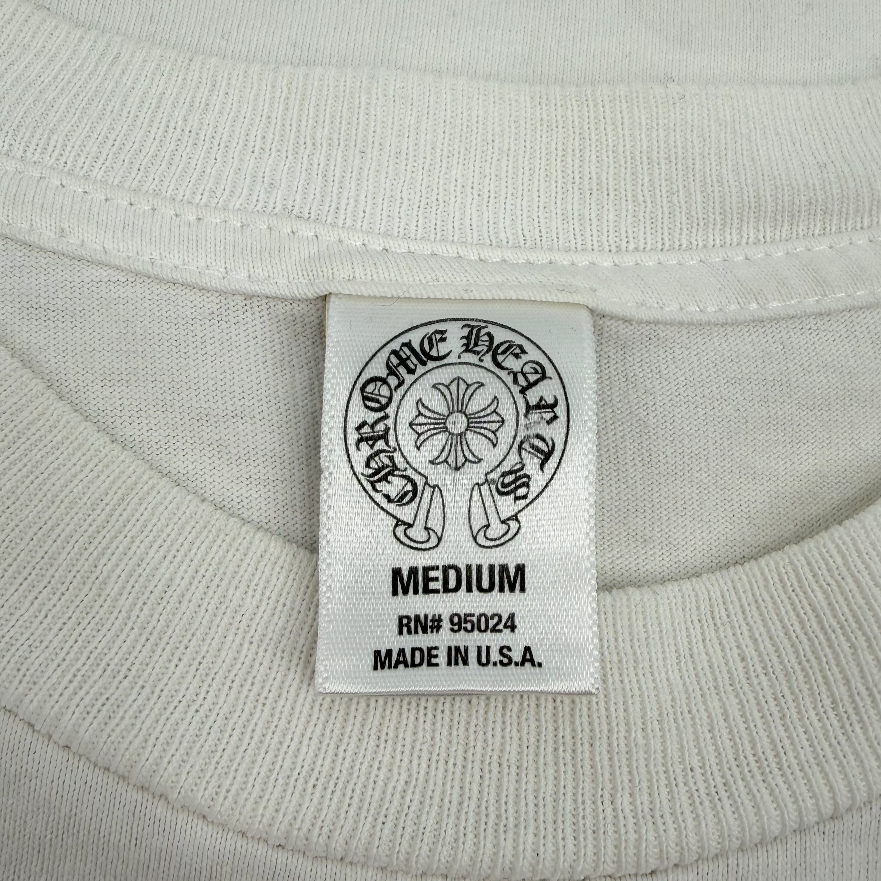 Chrome Hearts Vintage White USA Tee