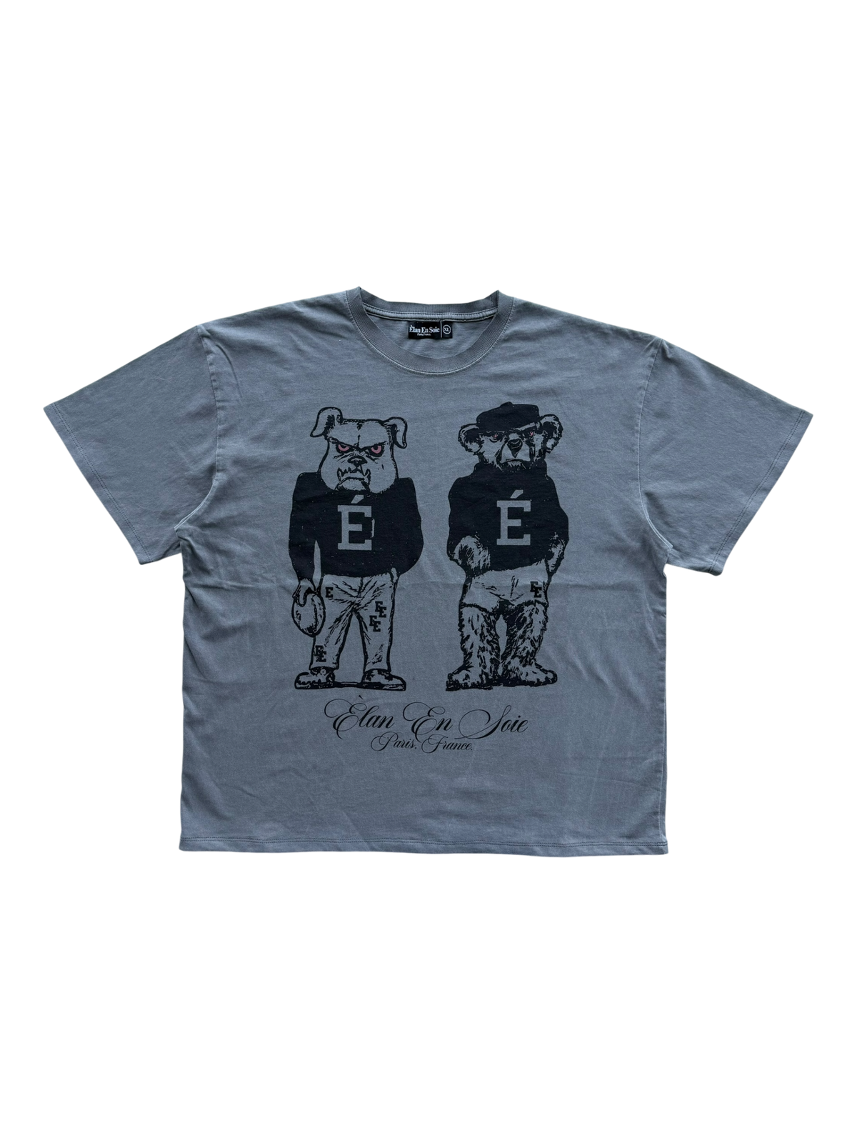 Varsity Bulldog Tee Grey