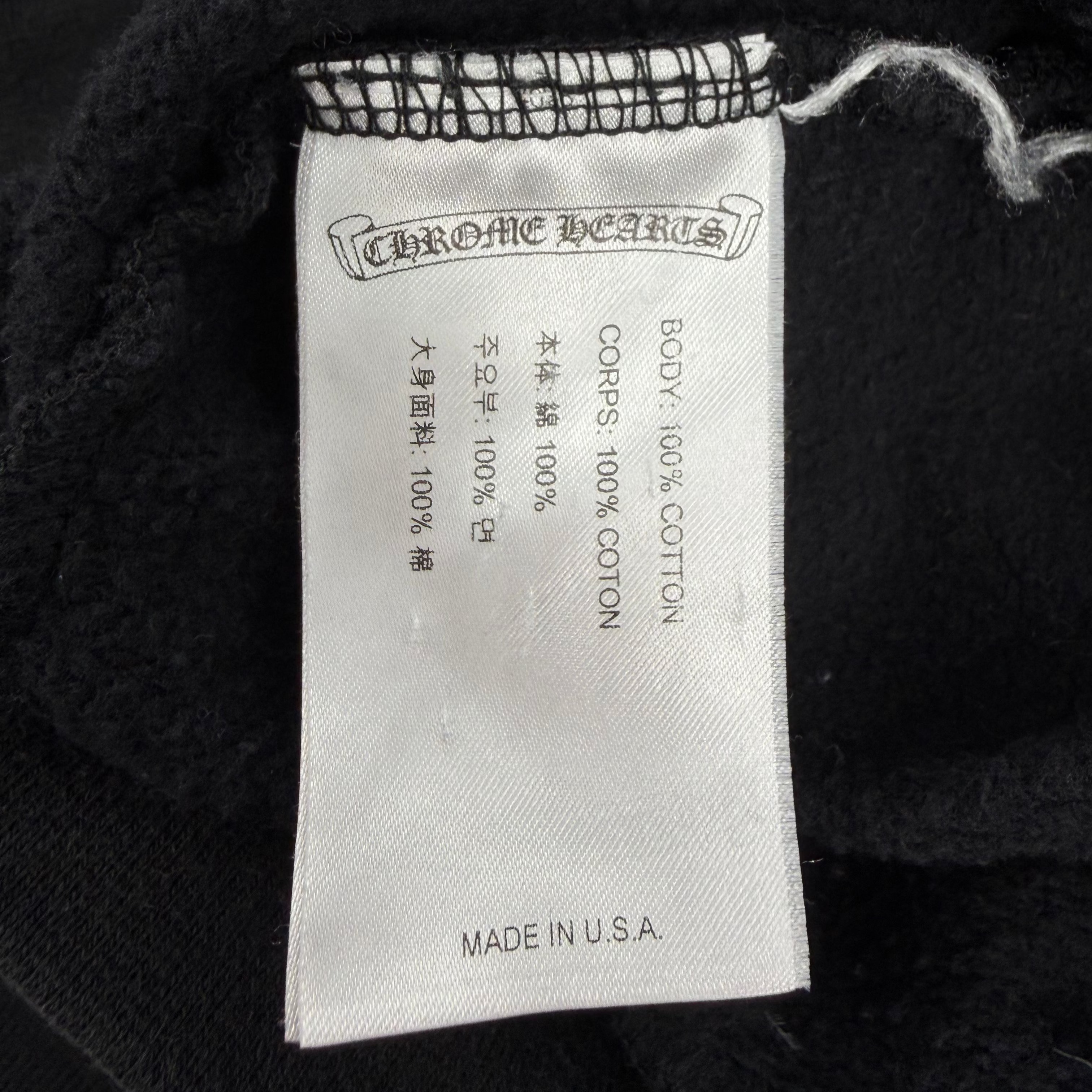 Chrome Hearts Black Red Cross Hoodie