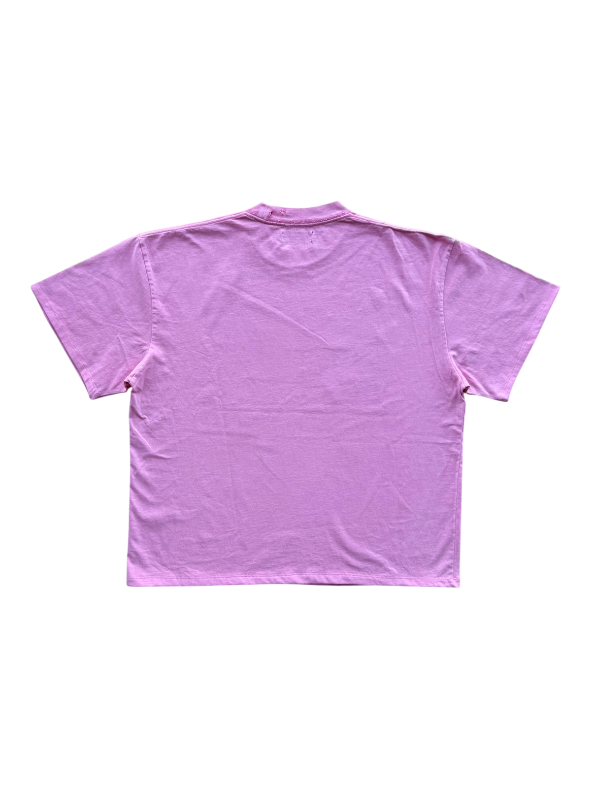 Varsity Bulldog Distressed Tee Pink