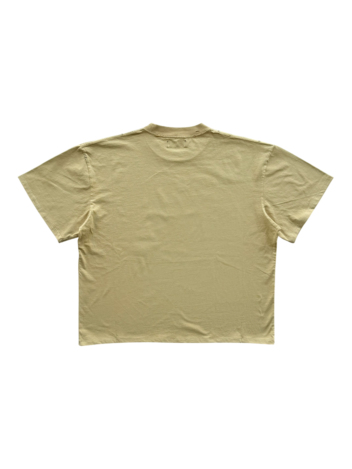 Sara Distressed Tee Yellow