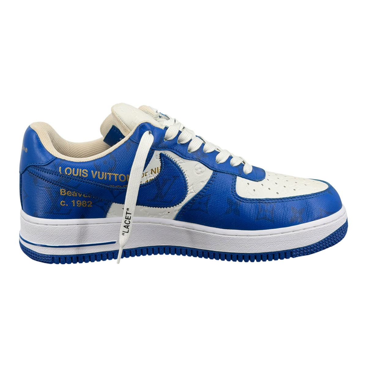 Louis Vuitton Air Force 1 Low By Virgil Abloh White Royal
