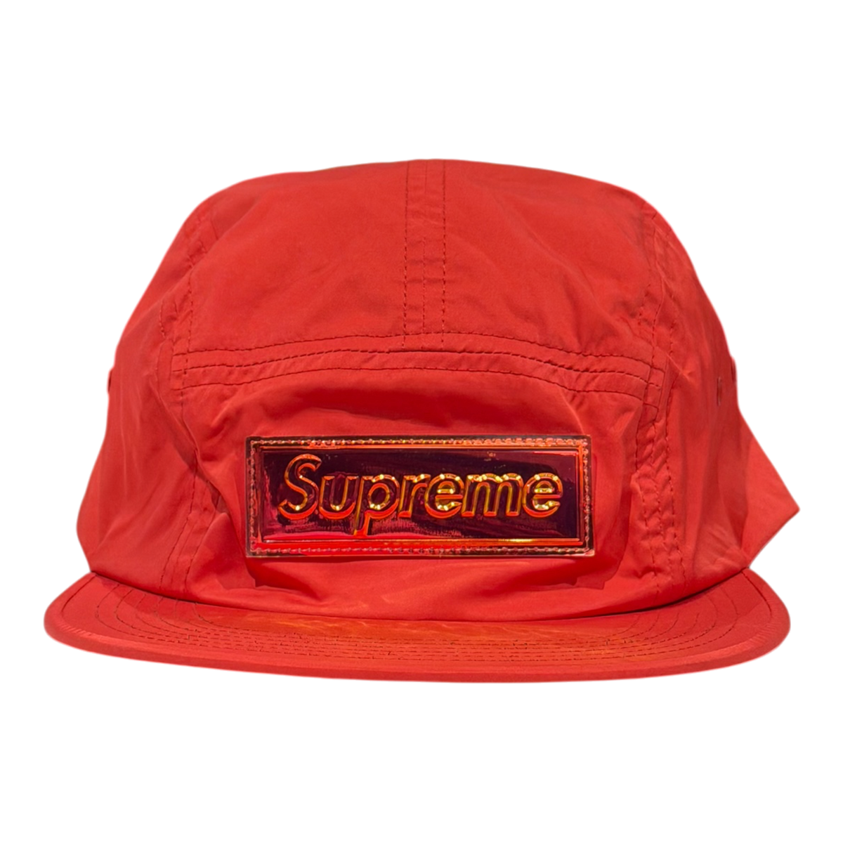 17SS Iridescent Logo Camp Cap Red