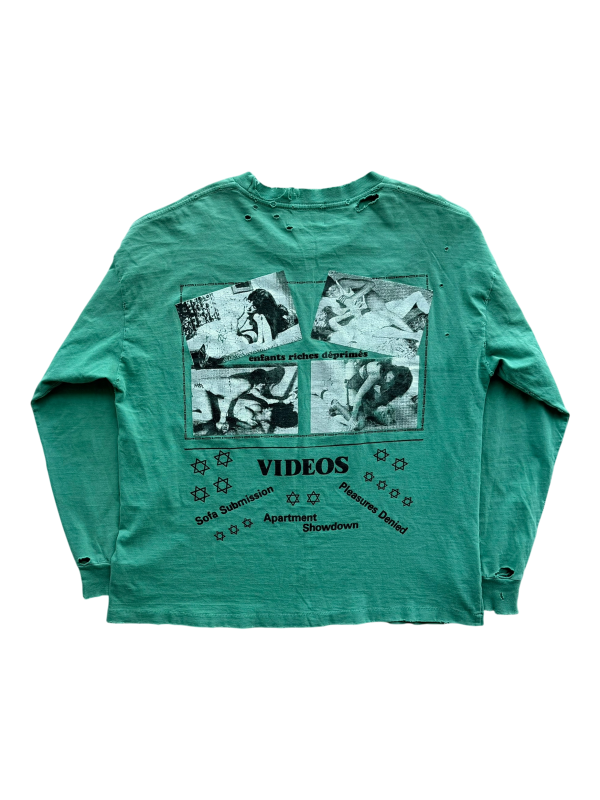 Teal Pleasures Denied Longsleeve T-Shirt