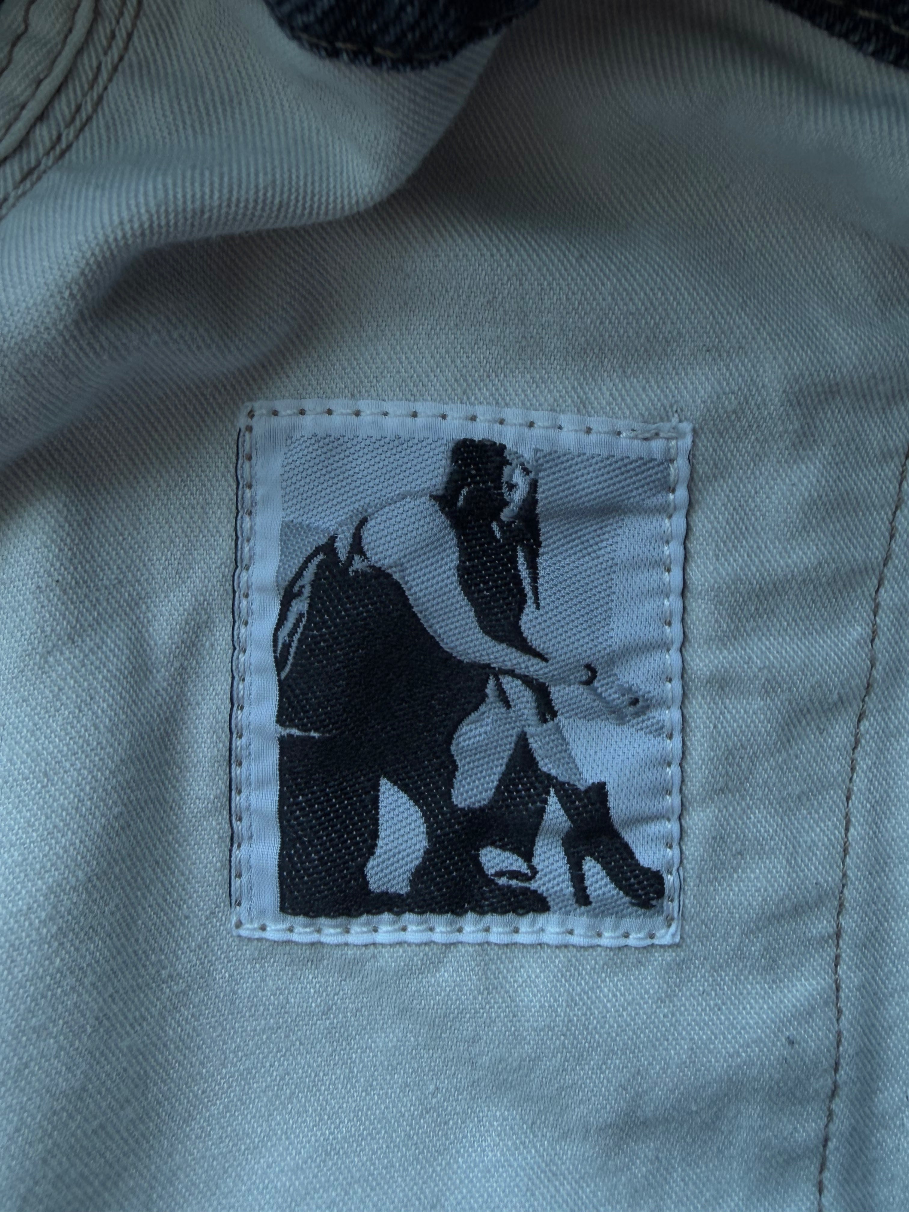 Blue Bauhaus Denim Cargo Shorts