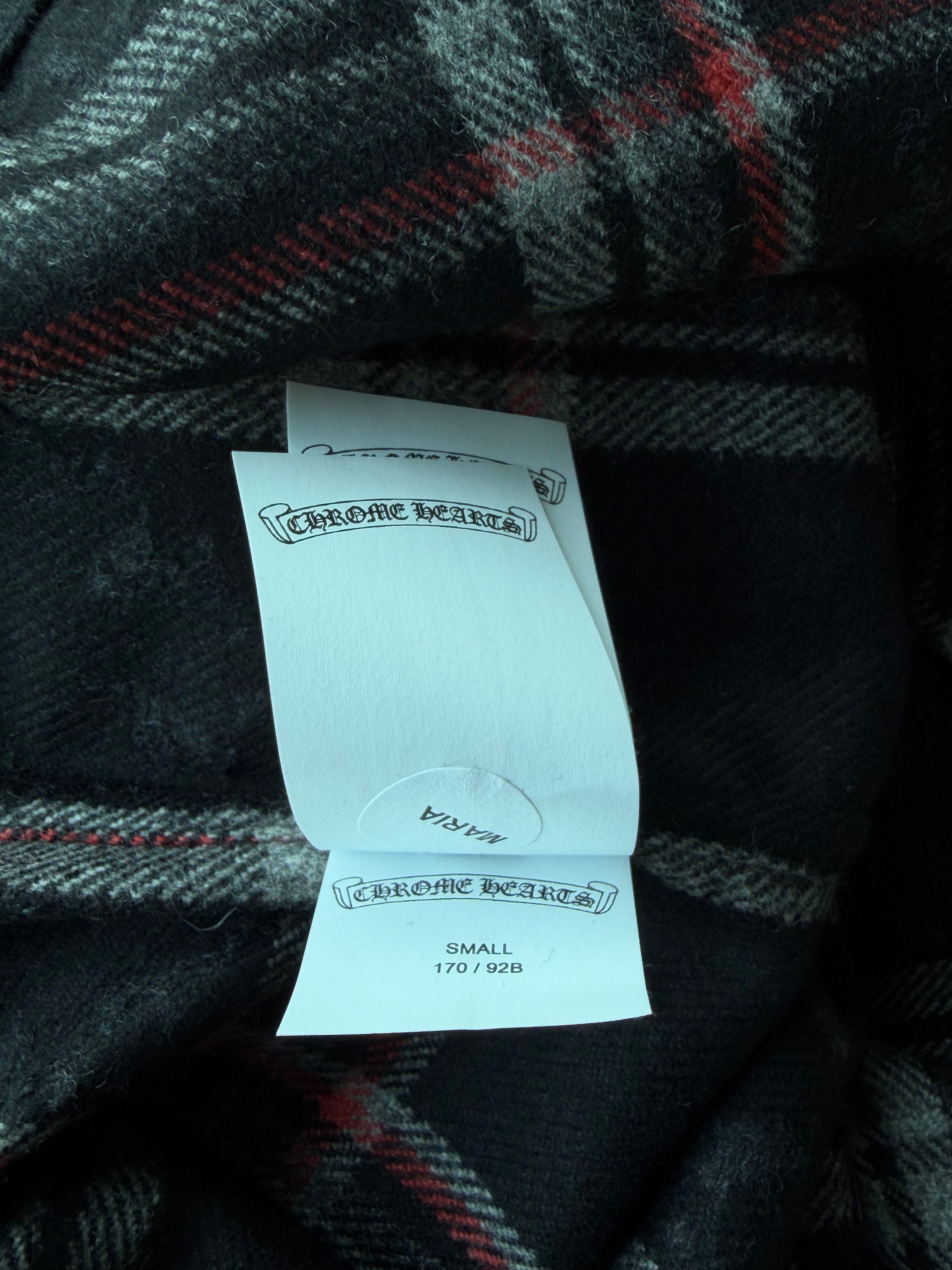 Gas Station Plaid Cashmere Cross Patch Shirt