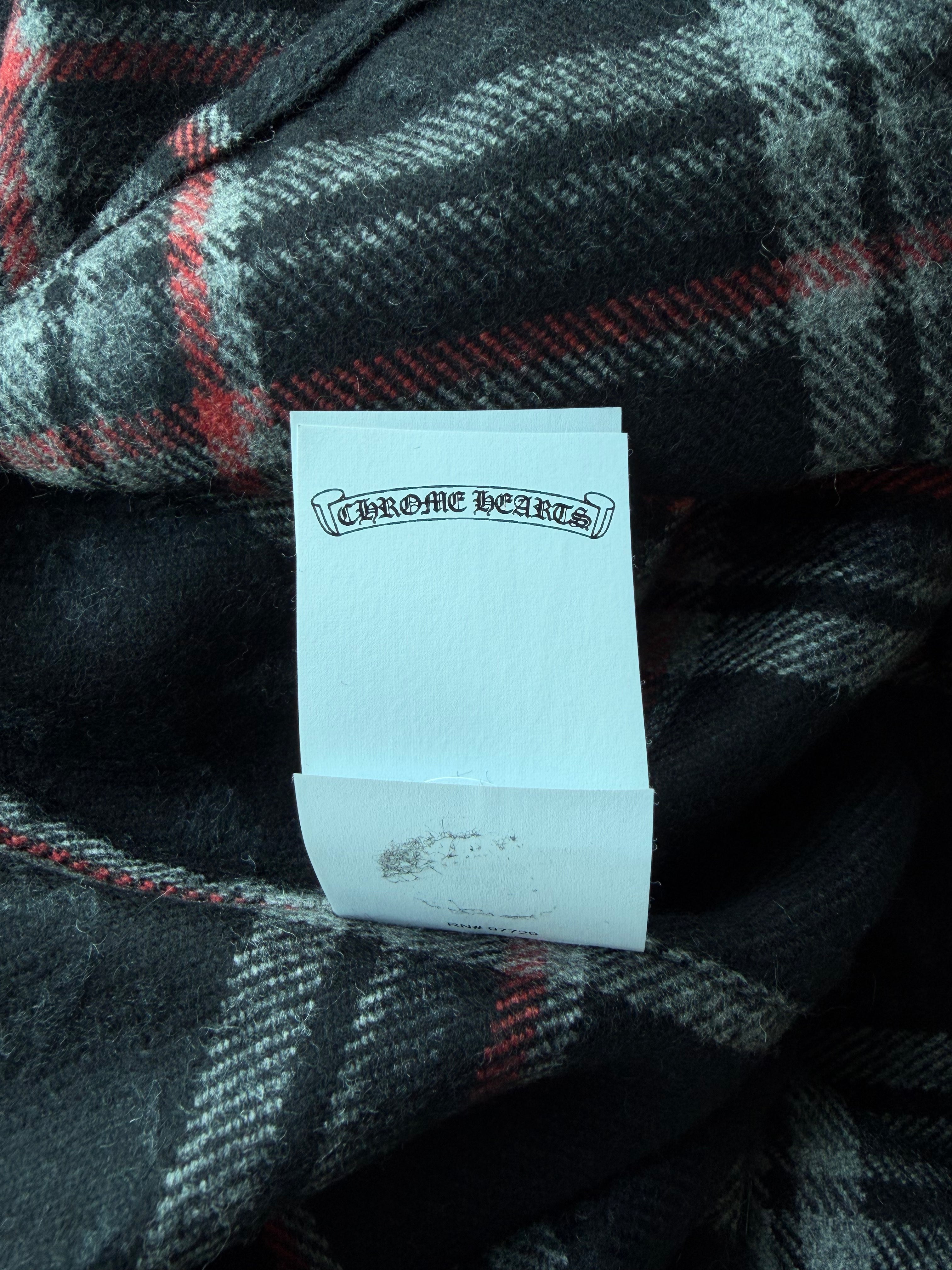 Gas Station Plaid Cashmere Cross Patch Shirt