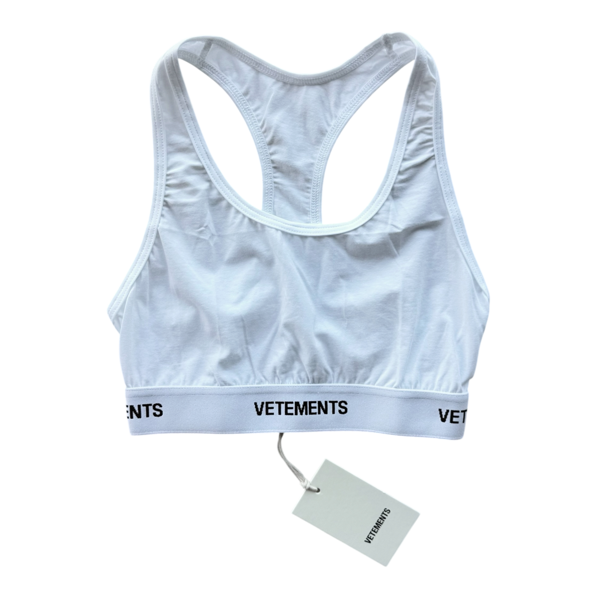Multi Logo Sports Top White